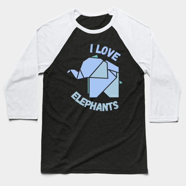 I love elephant Baseball T-Shirt by LukjanovArt